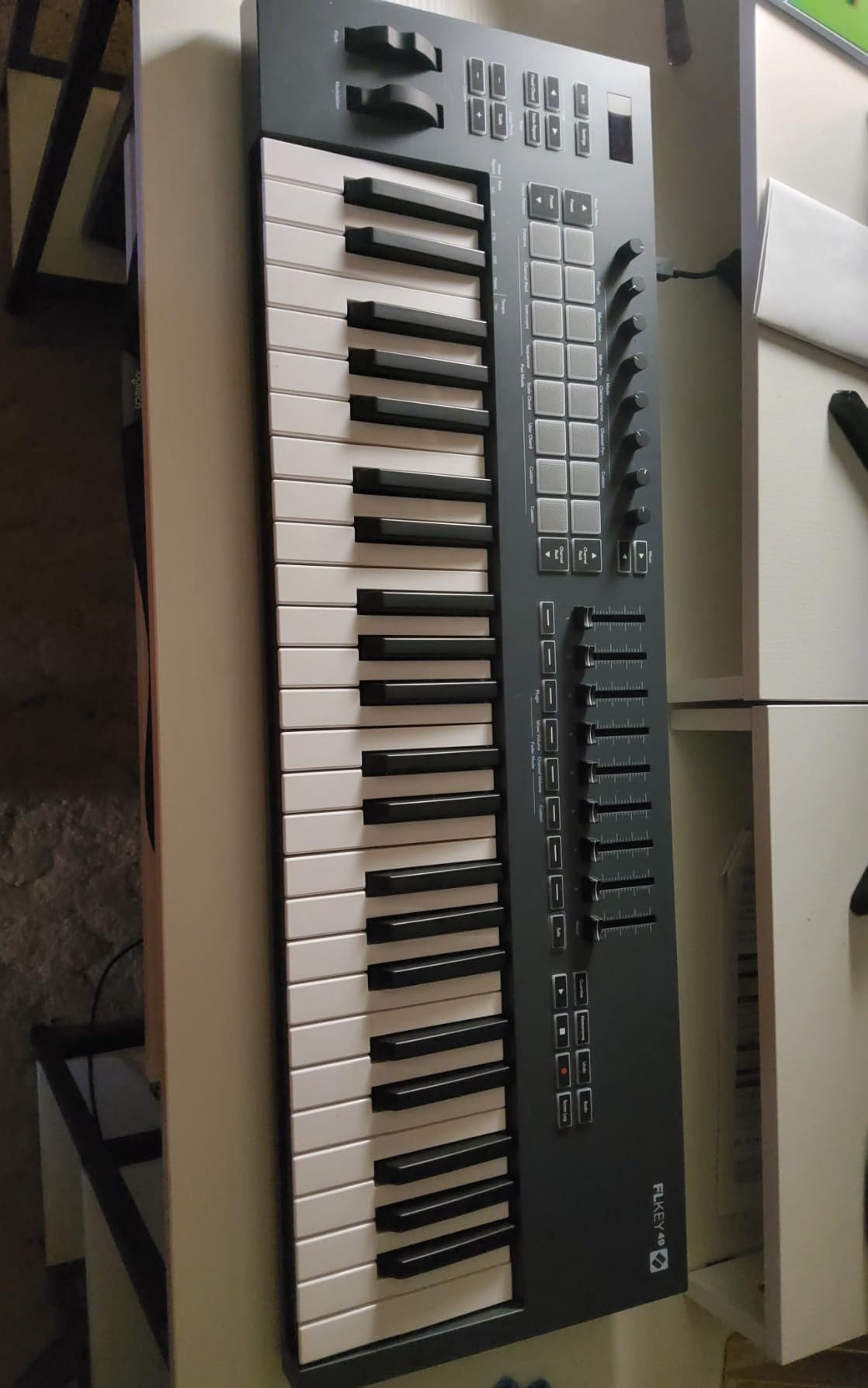 Novation FLkey 49 USB MIDI Controller Keyboard | USB-C, 49 Semi-Weighted Keys, 16 Pads, Faders, 8 Encoders, Pitch/Mod Wheels, Scale Mode, FL Studio customer photo 1