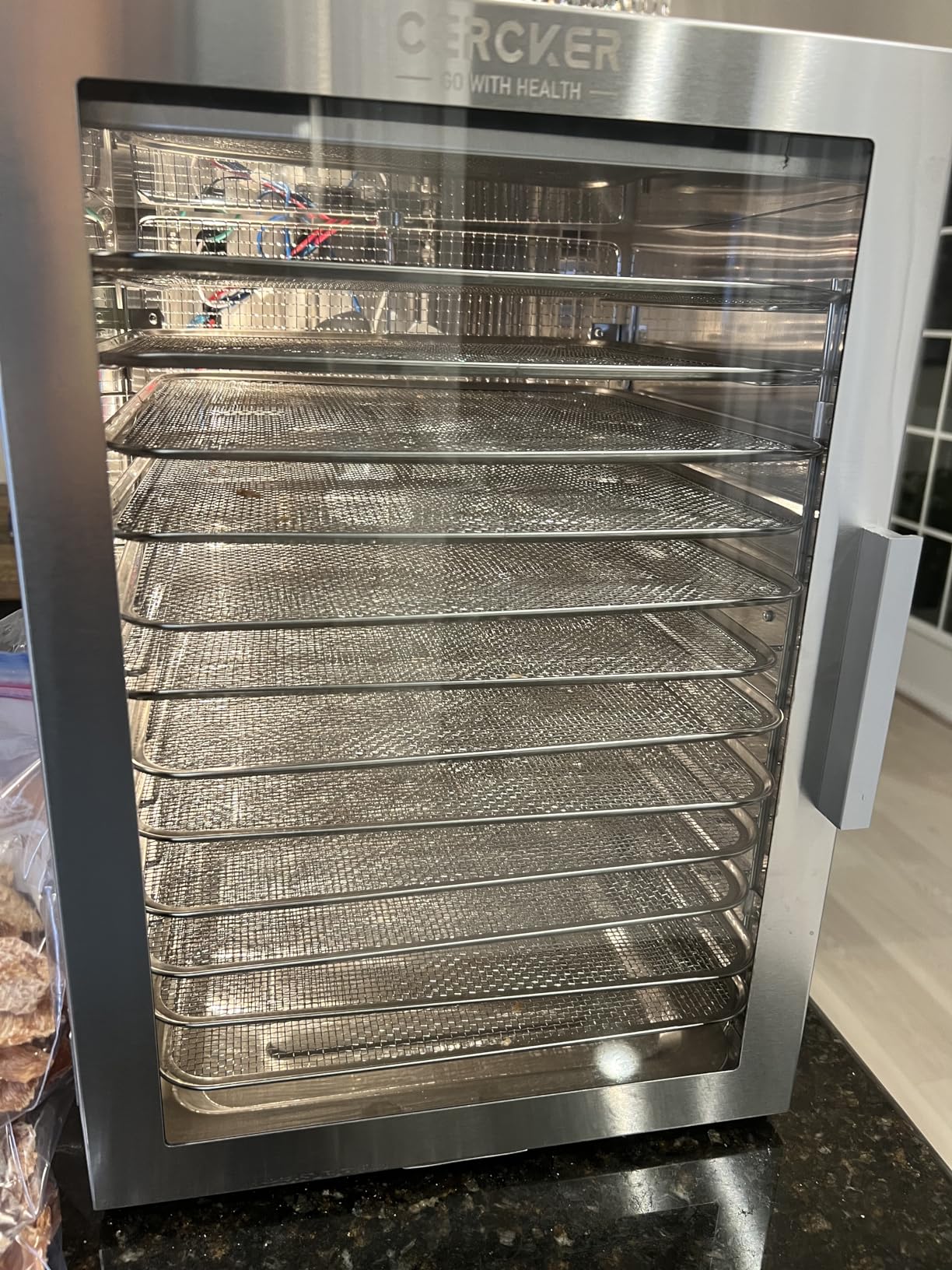Food-Dehydrator Machine 12 Stainless Steel Trays, 10.9ft² Meat Dehydrator for Jerky, 800W Dryer for Herbs, 190ºF Temperature Control, 24H Timer, Powerful Drying Capacity for Fruits, Yogurt customer photo 2