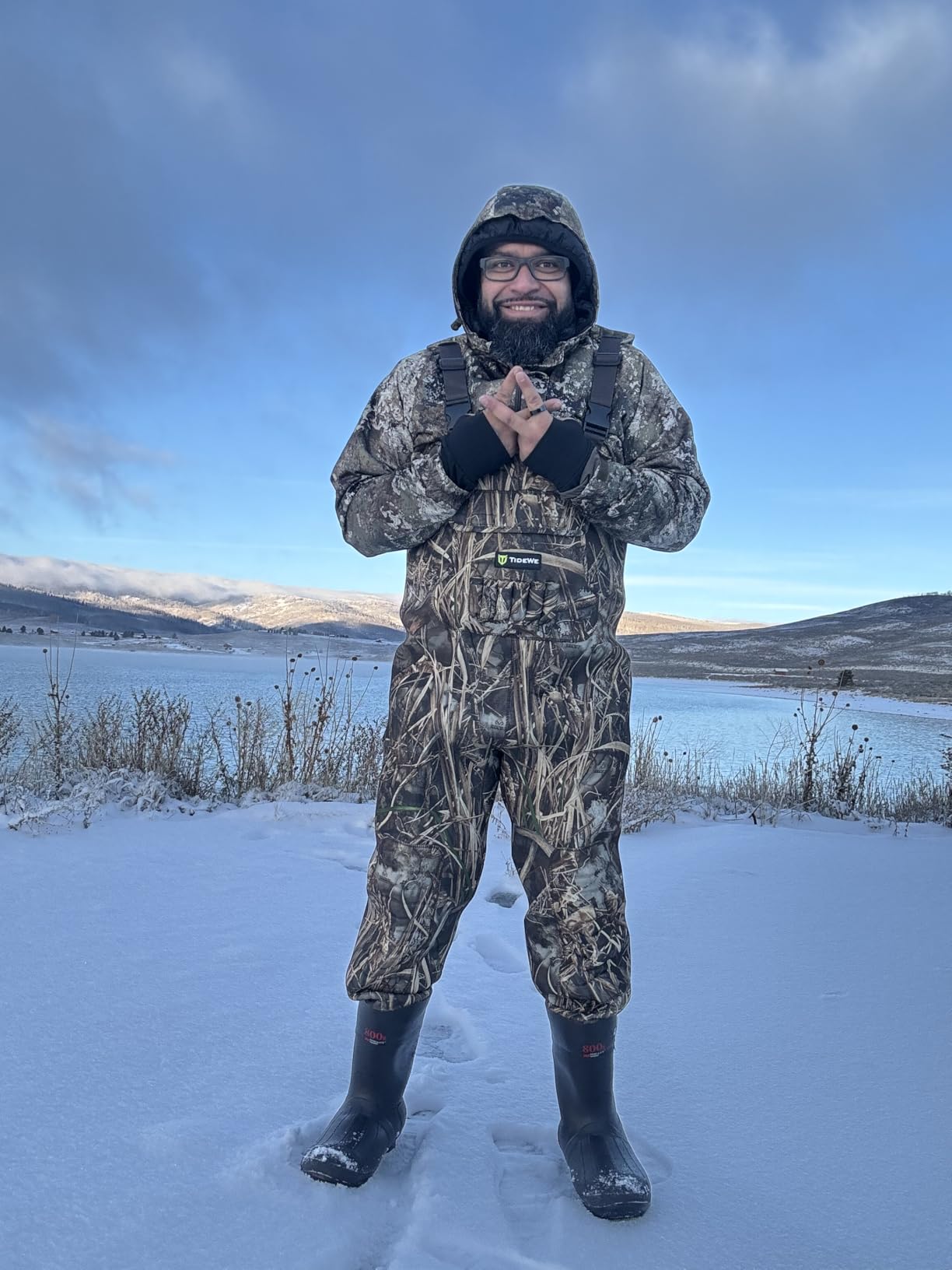 TIDEWE Chest Hunting Waders for Men, Waterproof Neoprene Waders | Duck Hunting Bootfoot Waders for Men, 600G/800G Insulation, Durable & Wear-Resistant Cleated Fishing Waders customer photo 2