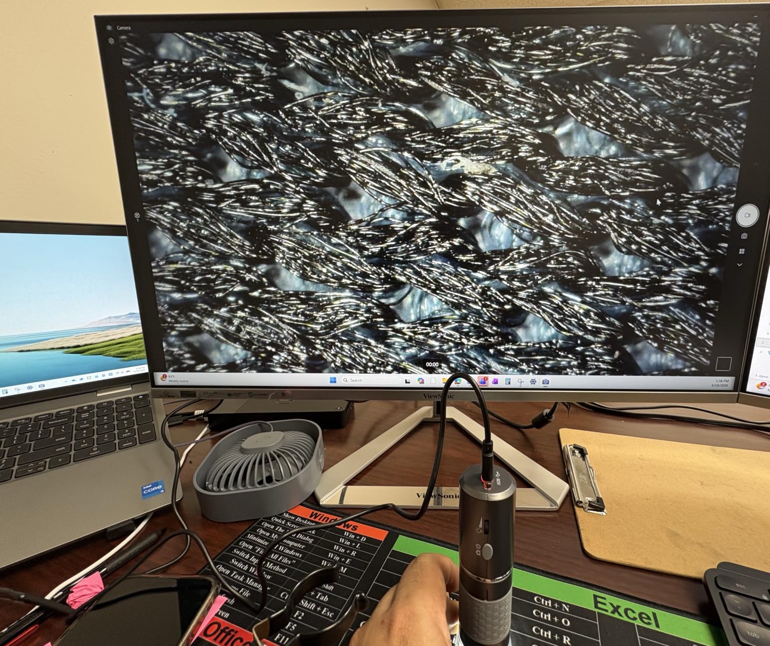 Jiusion 4K 50-1000x WiFi USB Digital Handheld Microscope with Metal Stand customer photo 1