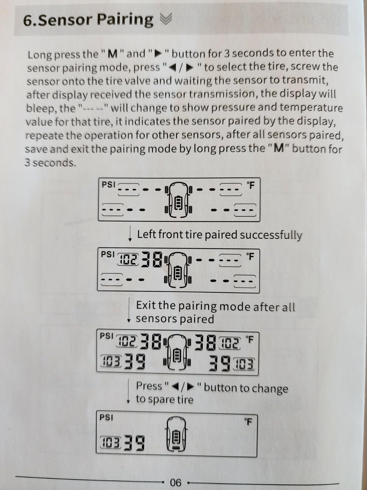 Masoll RV tire Pressure Monitoring System, Wireless TPMS Tire Pressure Monitor System with Solar Charger, RV TPMS with 4 tire Pressure Sensors & 6 Alarm Modes(0-99 PSI) customer photo 2