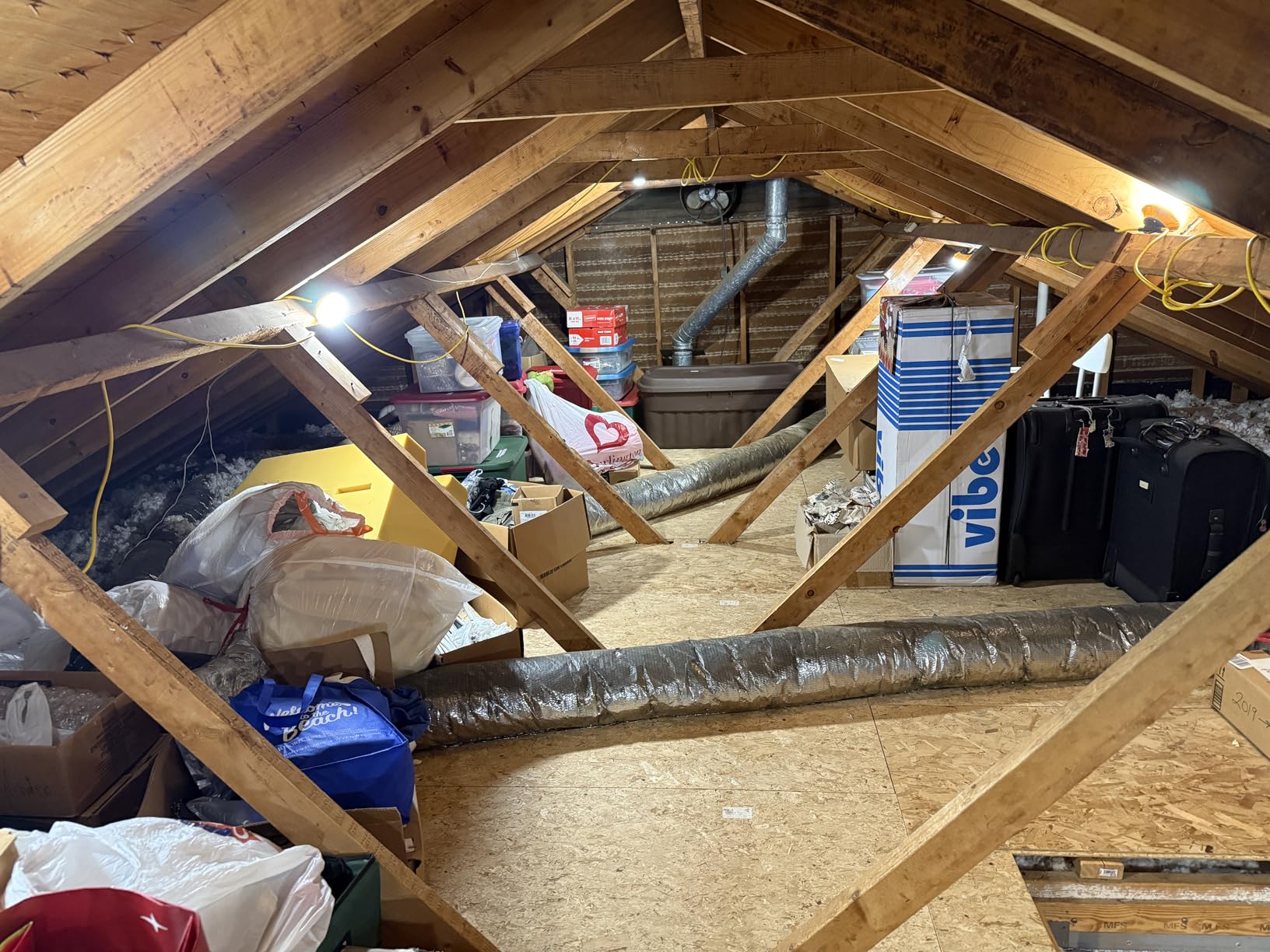 HYPERLITE Construction String Lights: 50FT 5 Bulbs Work Lights with Climbing Hooks - IP65 Waterproof Linkable LED Industrial Temporary Lighting for Construction Sites Attic Crawlspace Renovation customer photo 1