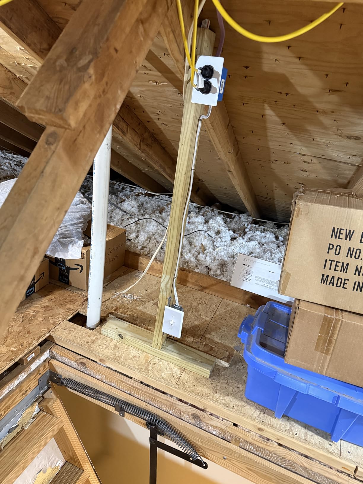 HYPERLITE Construction String Lights: 50FT 5 Bulbs Work Lights with Climbing Hooks - IP65 Waterproof Linkable LED Industrial Temporary Lighting for Construction Sites Attic Crawlspace Renovation customer photo 2