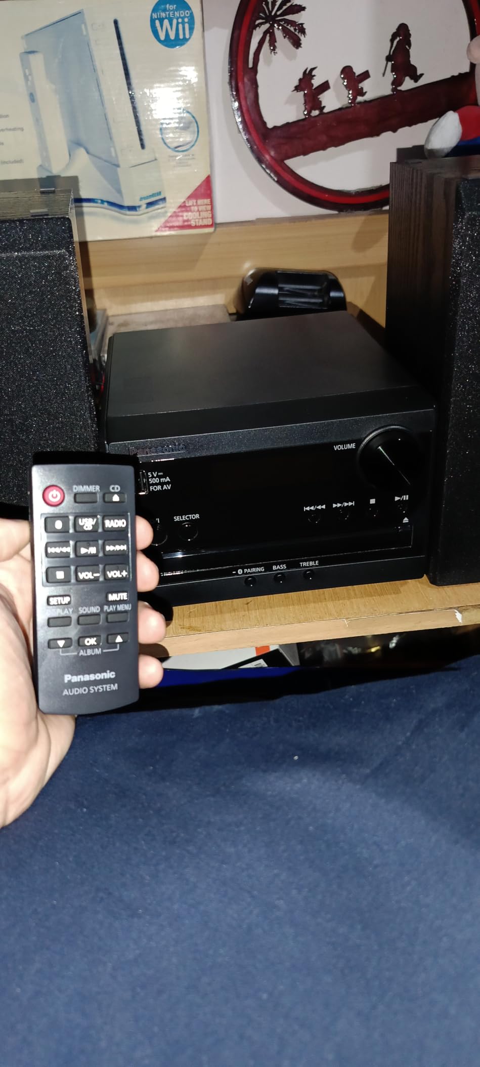 Panasonic Compact Stereo System with CD Player, Bluetooth, FM Radio and USB, 20W - SC-PM270PP-K (Black) customer photo 1