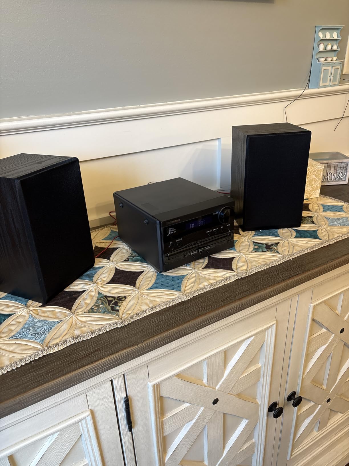 Panasonic Compact Stereo System with CD Player, Bluetooth, FM Radio and USB, 20W - SC-PM270PP-K (Black) customer photo 2
