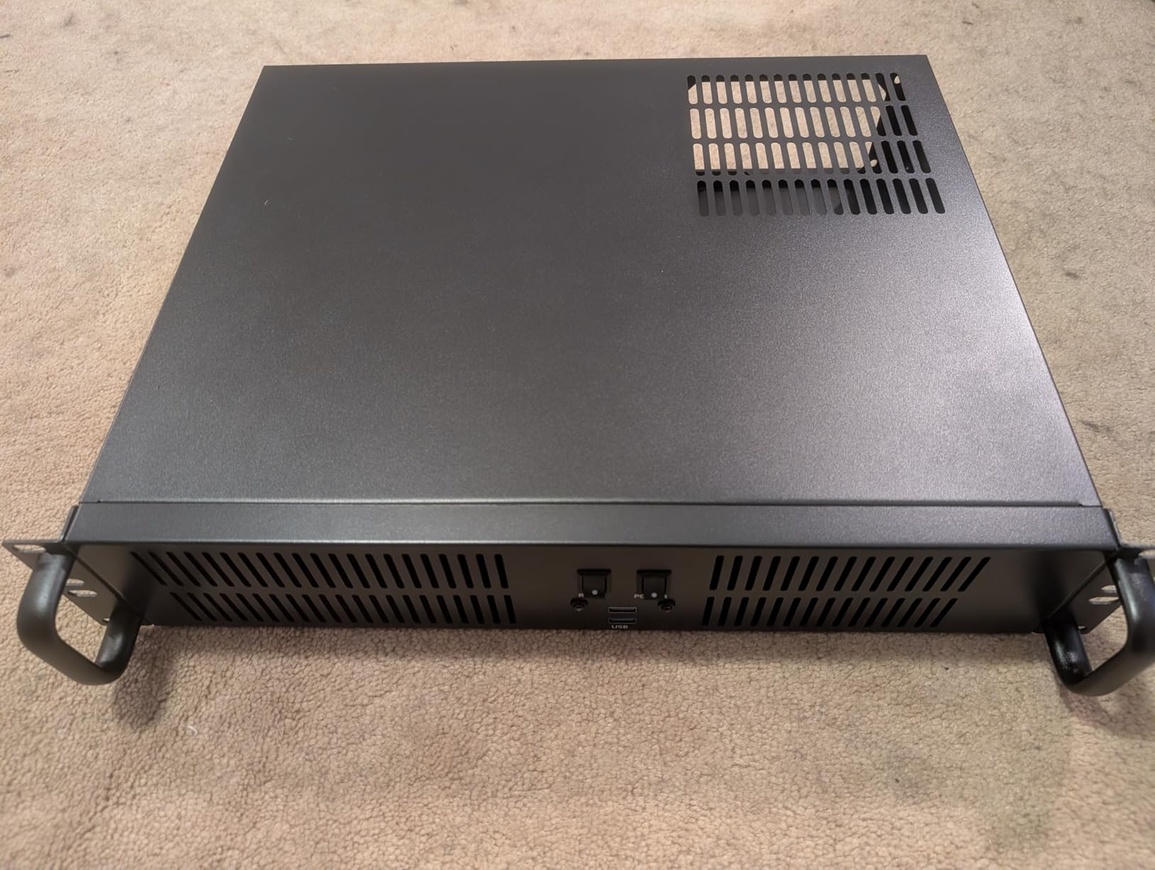 2U Micro ATX Compact Rackmount 3 x 3.5-inch HDD and 1 x 2.5-inch SSD, Chassis Support ATX PS2 PSU, USB customer photo 2