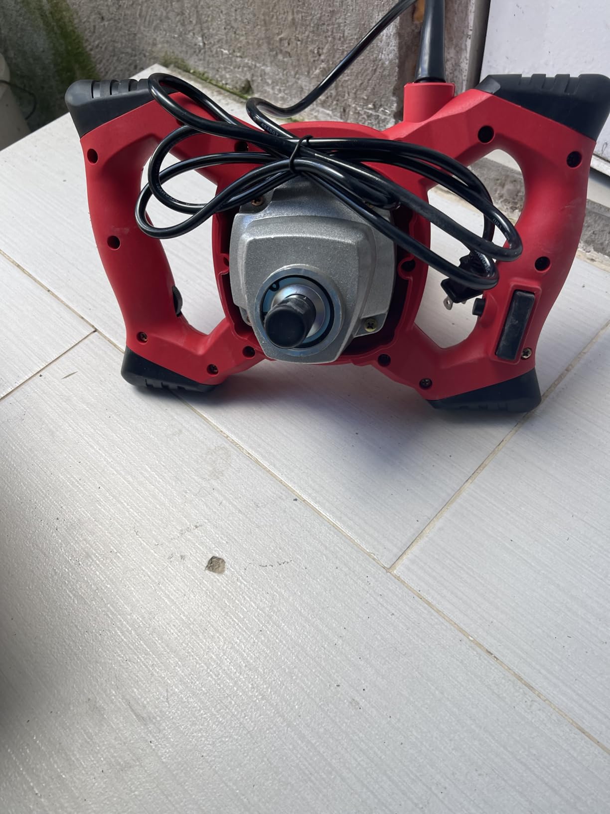 Cement Mixer 2300W, Handheld Electric Concrete Mixer with 6 Adjustable Speed, 110V Portable Mud Mixer customer photo 1