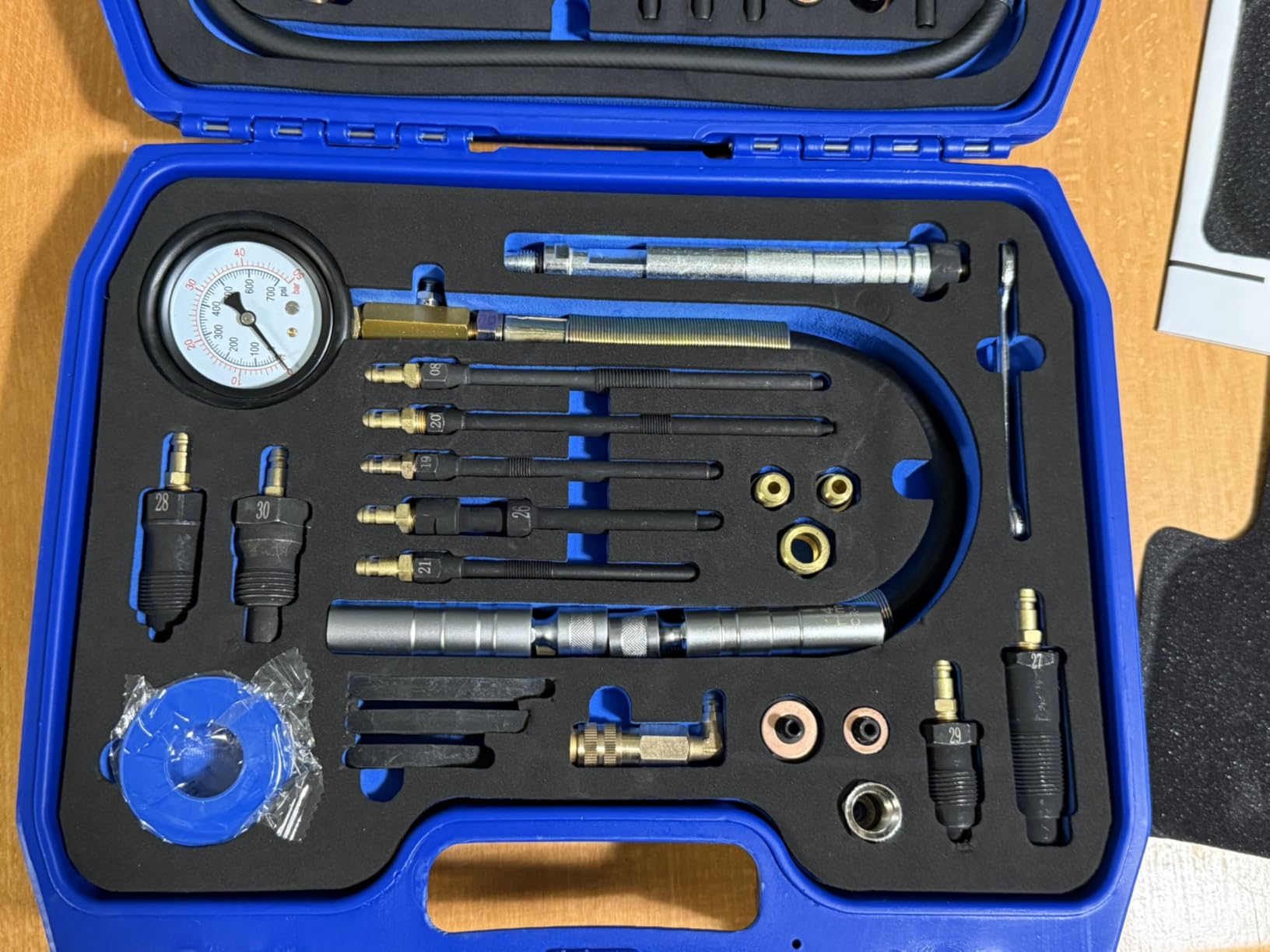 Orion Motor Tech Engine Compression Tester Kit, 11 pc Cylinder Compression Tester Kit with Spark Plug Tester, Engine Cylinder Pressure Gauge for Gas Petrol Engines customer photo 1