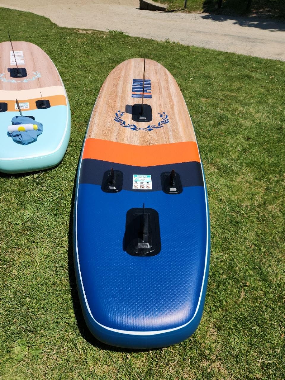 Niphean (Extra Large) Inflatable Paddle Board, SUP for 2+1 People/Family 500lbs Capacity Stand Up Paddle Board with SUP Accessories, StabilTrac Fin Non-Slip Paddleboard for Adults customer photo 1