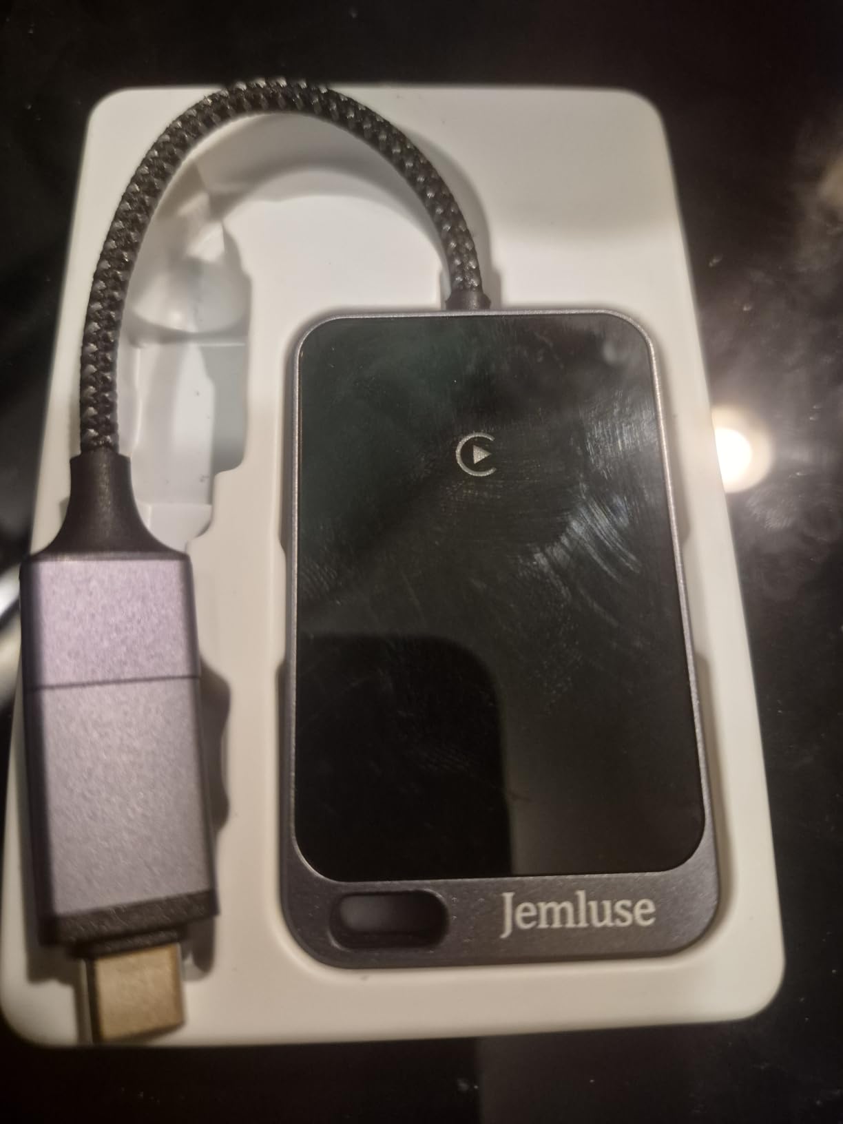 Jemluse Wireless CarPlay Adapter for Apple iPhone - Multi-User Seamless Connection for Convert Wired to Wireless Car Play Adapter - No Latency from iOS 10+ to Screen w/USB C (Gray) customer photo 1