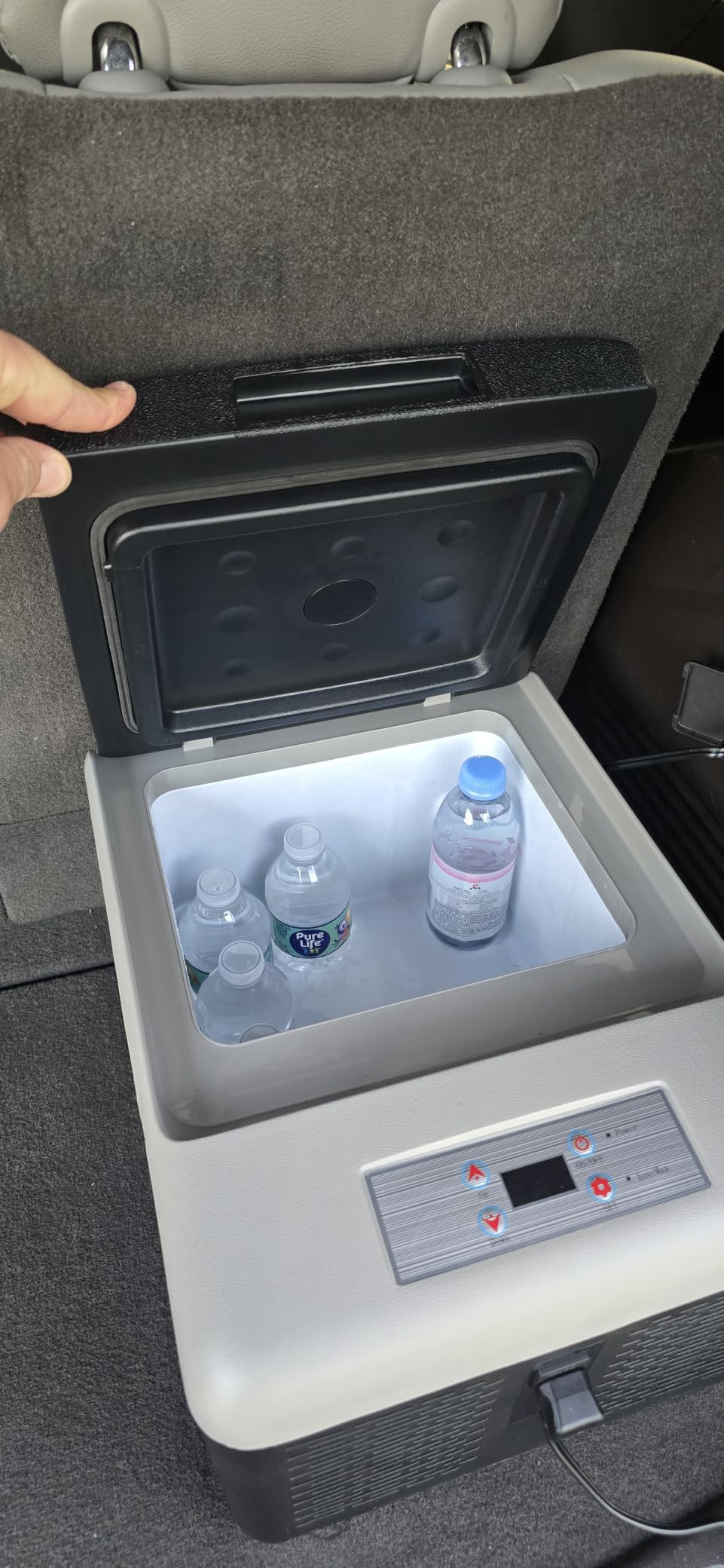 Alpicool C9PT Portable Car Freezer Cooler, 12 Volt Car Refrigerator, 10 Quart Fast Cooling, with 12/24V DC and 100-240V AC for Outdoor, Camping, RV, Truck (Black&Grey) customer photo 1