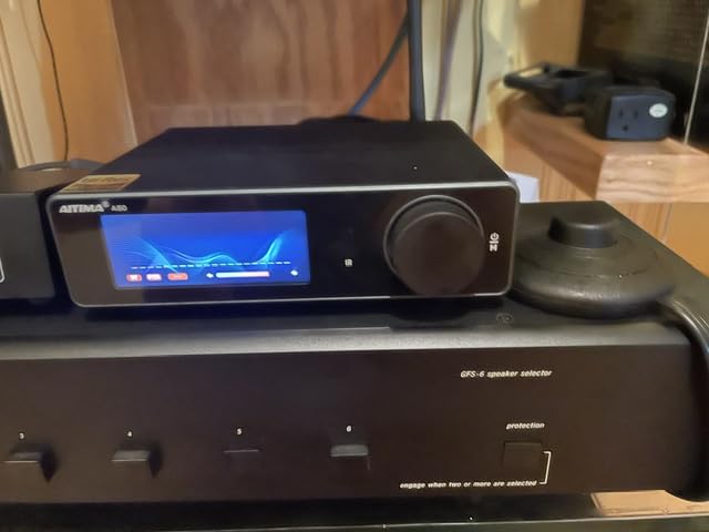 AIYIMA A80 Bluetooth Stereo DAC Amplifier TPA3255, PFFB & Digital VU Meter | USB Coax Opt & TRS Balanced Input, Pre-Out, 12V Trigger, Tone & Remote, Hi-Res ESS9038Q2M Integrated Amp for 2.0/2.1 Home Theater customer photo 2