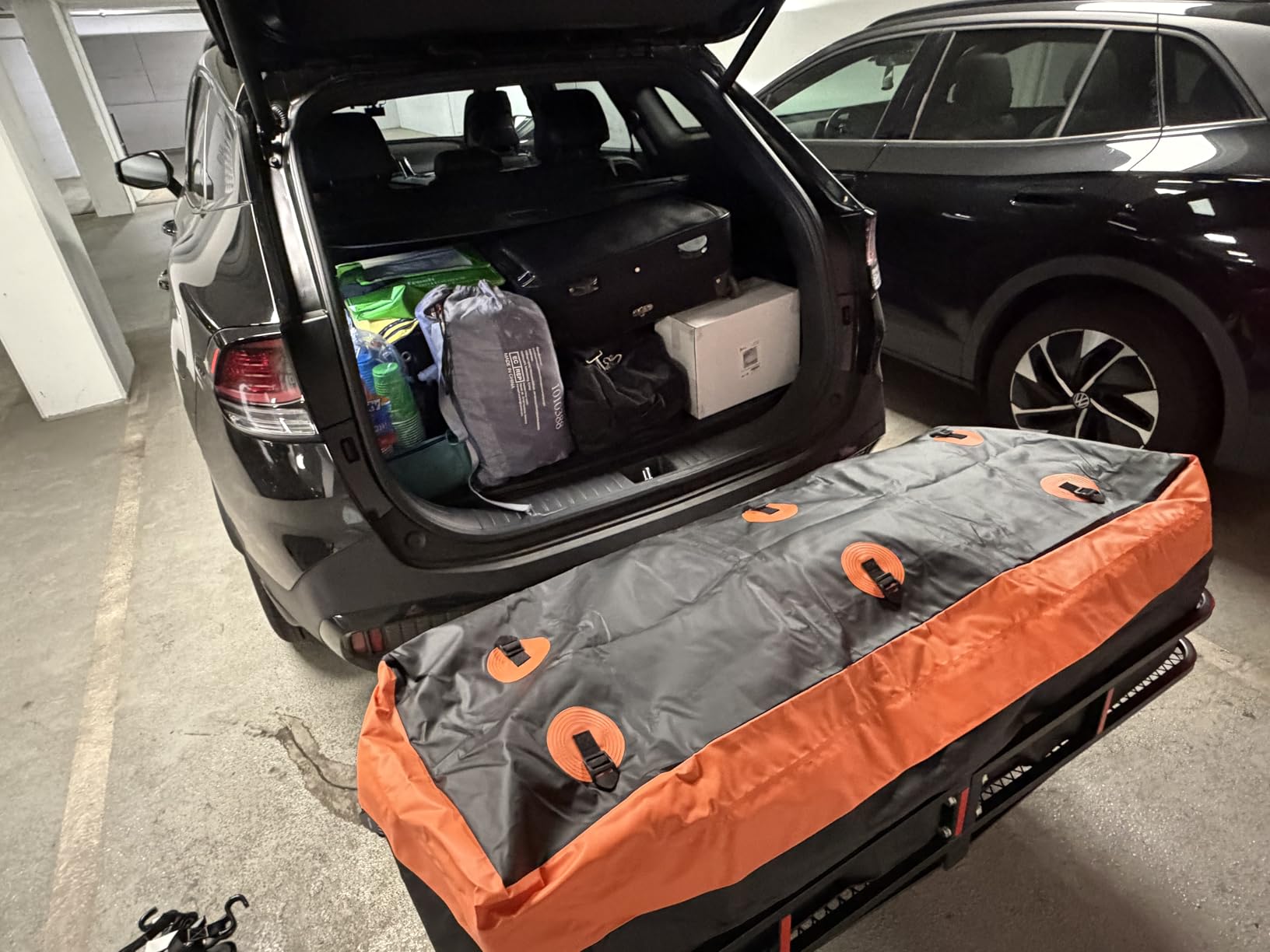 WEIZE Folding Hitch Mount Cargo Carrier 60