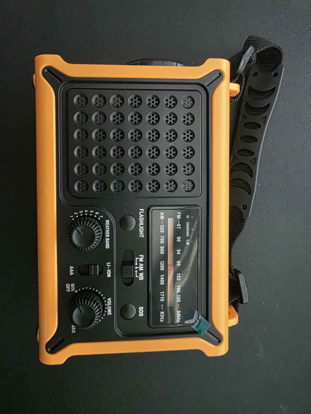 Emergency Radio with Hand Crank & Solar, NOAA Weather Alerts, 12000mAh | 8500mm² Solar Panel, AM/FM/WB, Clear Signal, 5W Flashlight &Reading Light, 120dB SOS, Phone Charging for Hurricanes & Outages customer photo 2