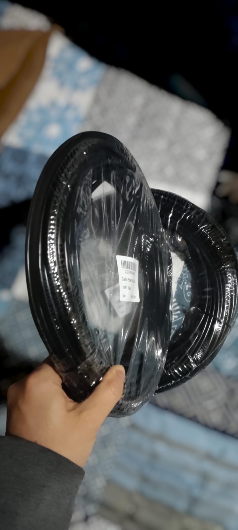 Cat6A Ethernet Cable Shielded 10Gbps 50 ft, Slim Shielded (F/UTP) Ethernet Cable Cat 6, Flexible 28AWG Bare Copper Cat6 Cable, Space-Saving Cat 6a Network Cable for Server, Data Center, Black customer photo 1
