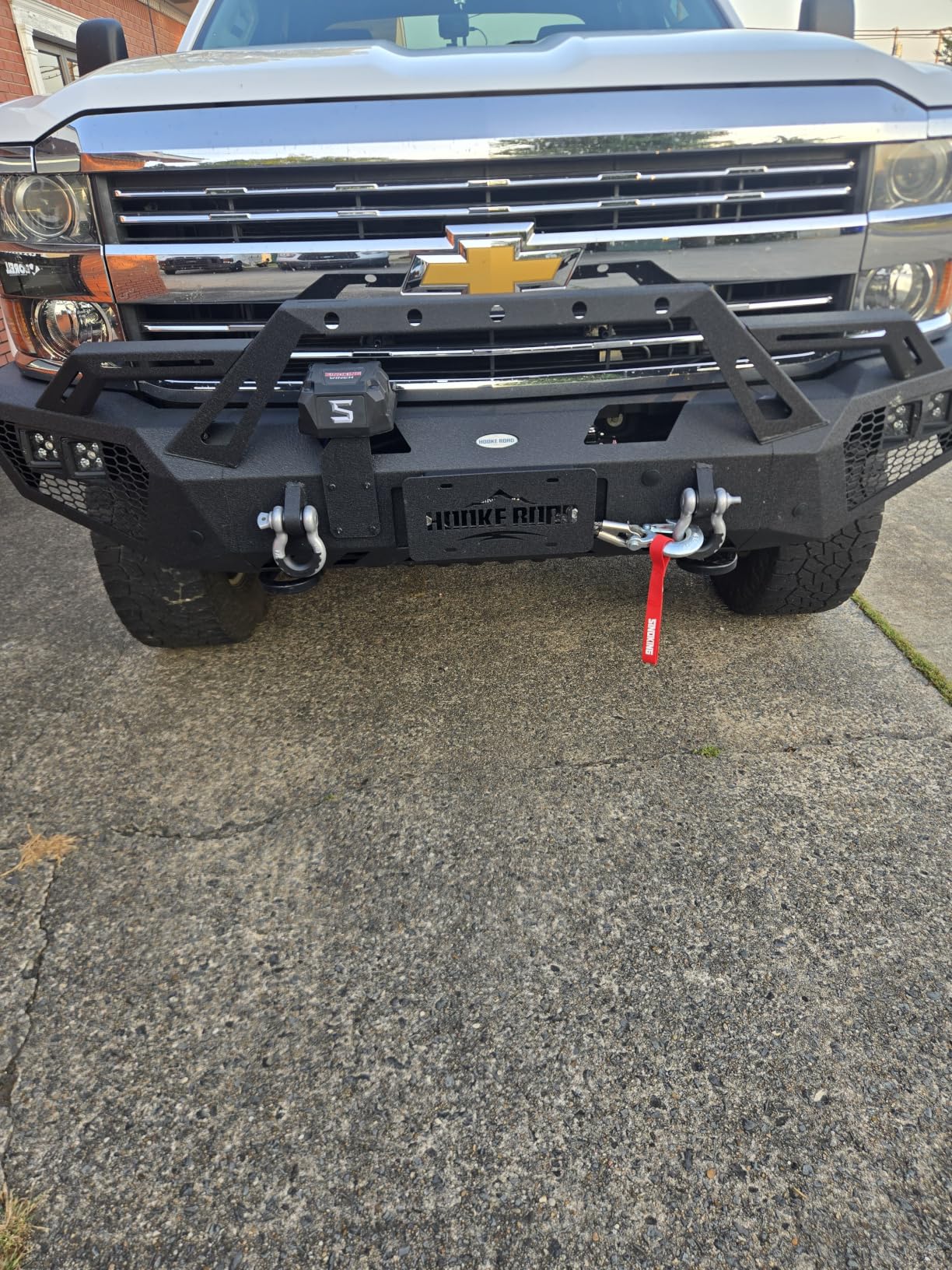 SINOKING 13500 lb Electric Winch for Jeep, Truck, SUV, Trailer Winch & Boat Winch - Heavy Duty Synthetic Rope 12V Winch, Waterproof Towing Winch with Wireless and Wired Remote customer photo 1