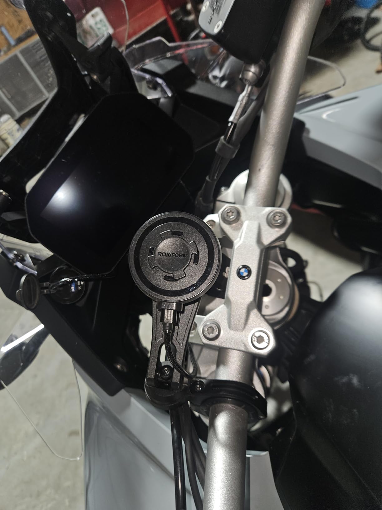 Rokform Motorcycle Handlebar Phone Mount, Fits 7/8-1.5