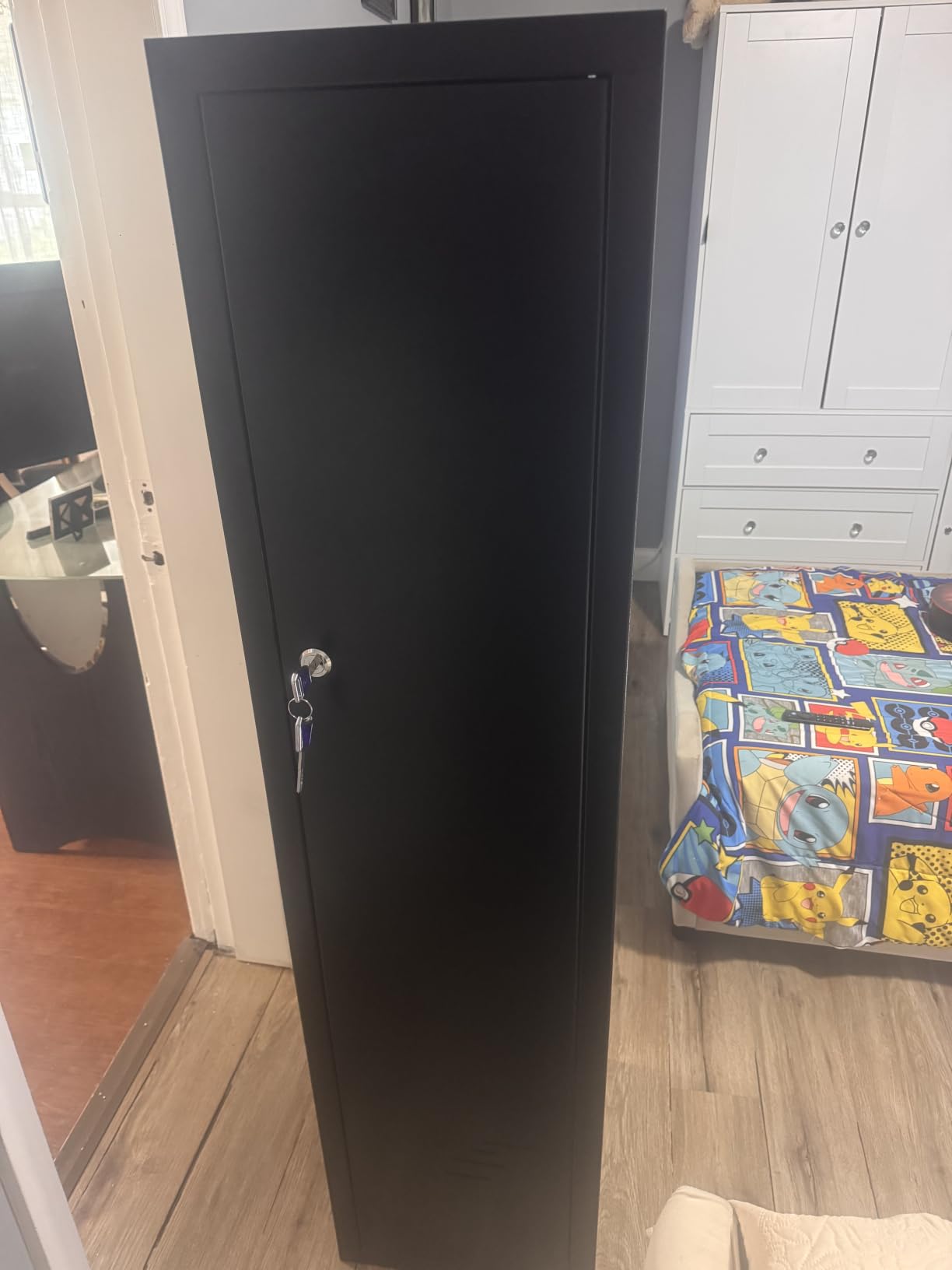 KAER Ammo Cabinet 59-Inch Tall Gun Cabinet Ammo Safe for Home Safes Use Quick Access with Ammunition Compartment and Removable Shelves Guns Accessories customer photo 2