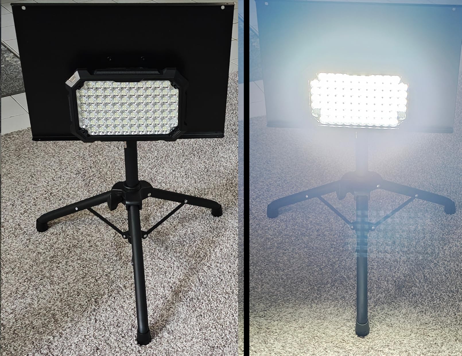 LED Work Light Rechargeable Outdoor, 13000mAh Work Flood Lights 10000LM with 4 Light Modes, IP65 Waterproof LED Lantern for Emergency, Power Outages, Car Repair, Father's Day Dad Gifts customer photo 1