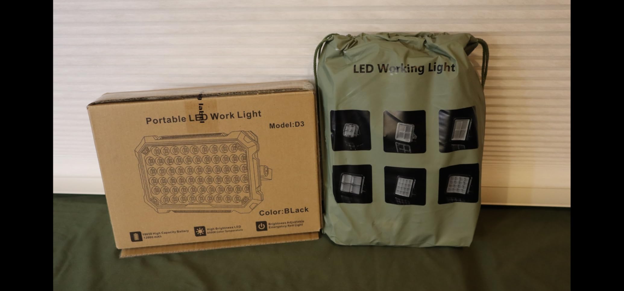 LED Work Light Rechargeable Outdoor, 13000mAh Work Flood Lights 10000LM with 4 Light Modes, IP65 Waterproof LED Lantern for Emergency, Power Outages, Car Repair, Father's Day Dad Gifts customer photo 2