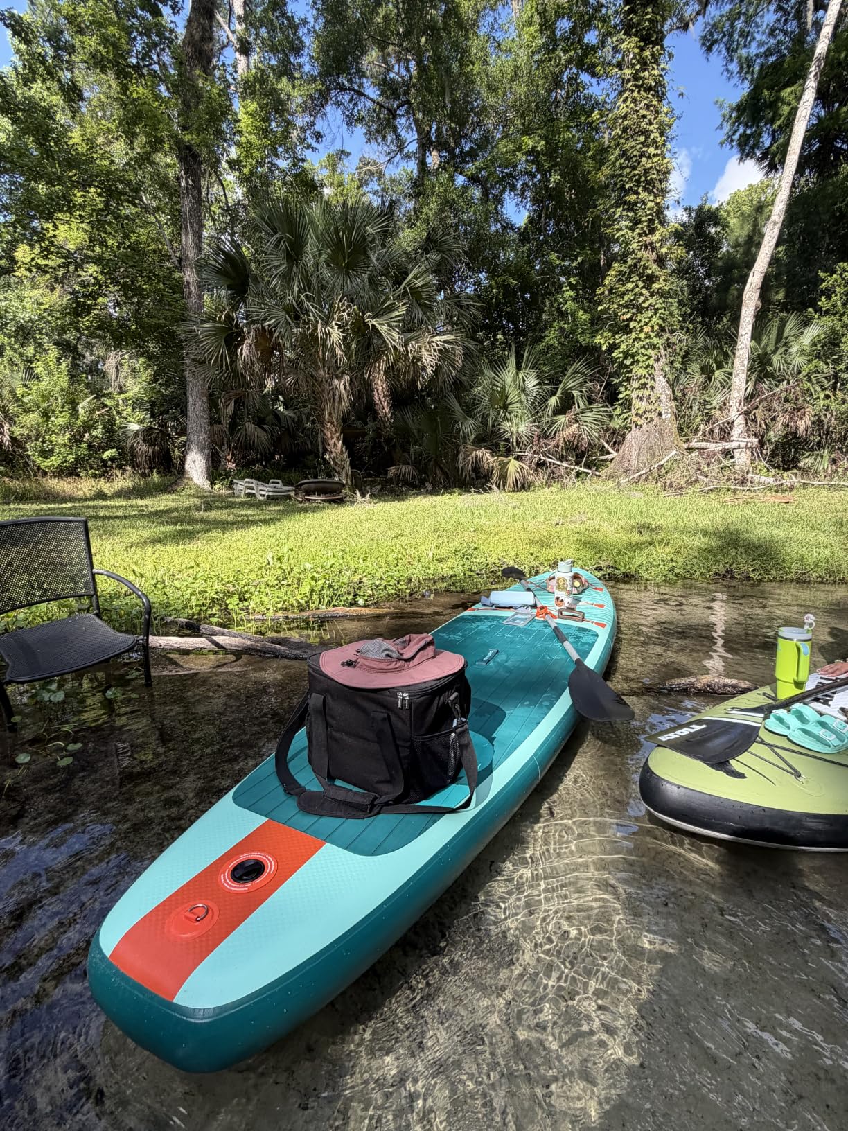 Retrospec Weekender Inflatable Stand Up Paddle Board Includes Paddle, Pump, and Accessories 10'6