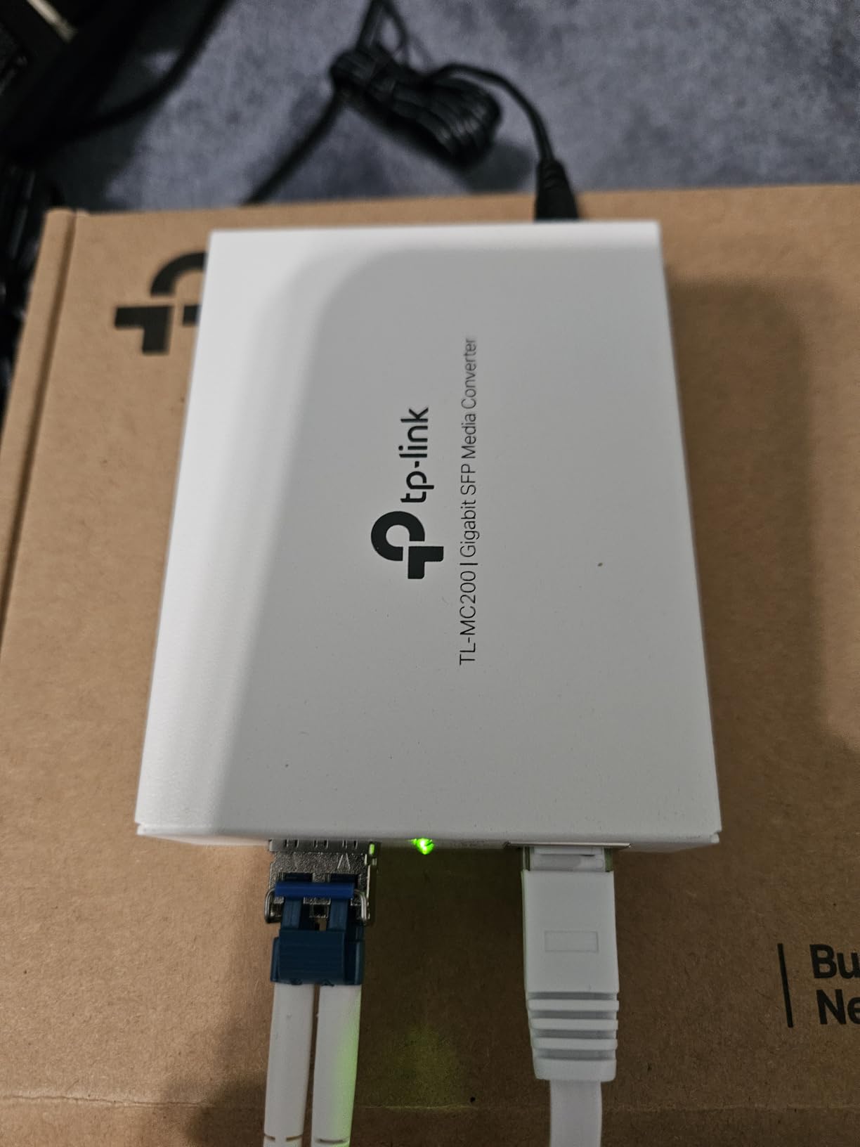 TP-Link TL-MC200, Gigabit SFP to RJ45 Fiber Media Converter | Fiber to Ethernet Converter, Plug and Play, Durable Metal Casing, Versatile Compatibility, Auto-Negotiation, UL Certified customer photo 2