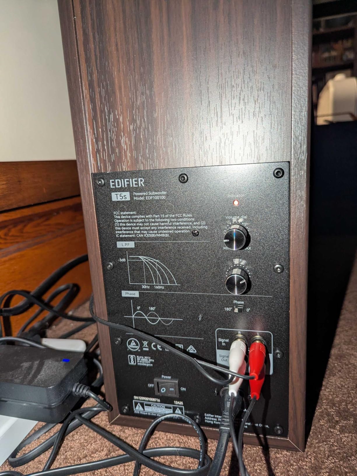 Edifier T5s Powered Active Subwoofer with 70W RMS, 8