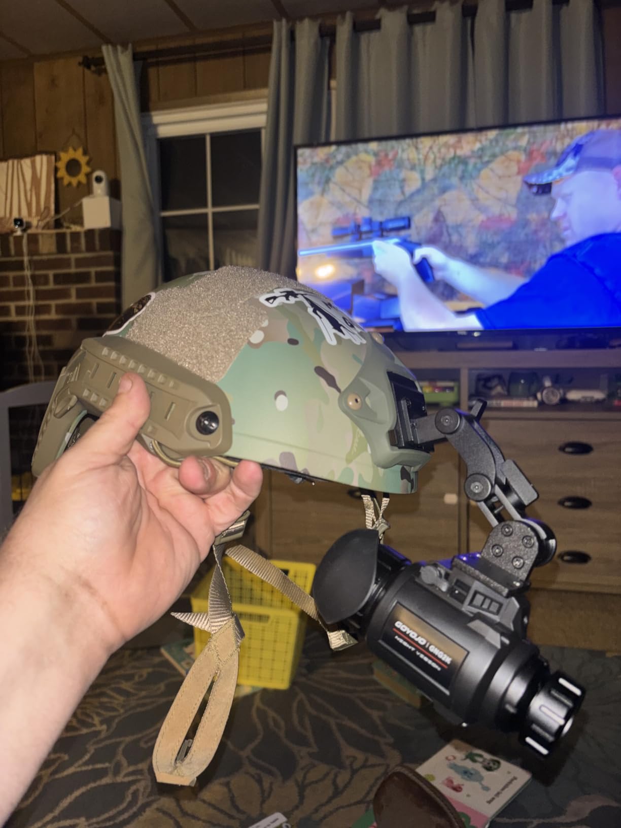GOYOJO GNG2K Night Vision Monocular - 2K / 60Hz Refresh Digital Night Vision Goggles, Helmet Mountable, Stealth Infrared 940nm NVG with 0.0001 Lux Sensor, 4 Color Modes for Tactical/Hunting/Camping customer photo 2