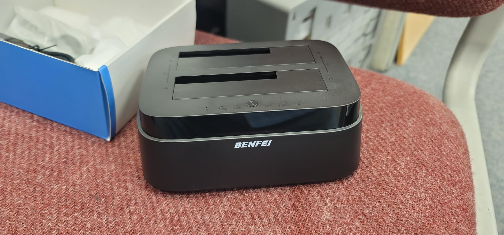 BENFEI Hard Drive Docking Station with UASP Offline Clone Function, USB C Dual Bay Dock for 2.5/3.5