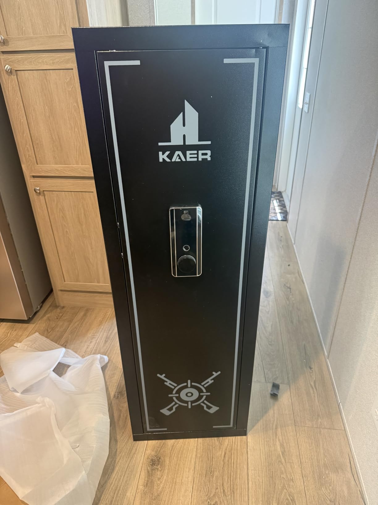 KAER Biometric Gun Safe Rifle,Gun Safes for Rifles and Pistols Holds 14-15 Firearms with Adjustable Racks & Pistol Storage,Fingerprint Keypad Lock Gun Cabinet for Home & Hunting for Enthusiasts customer photo 2