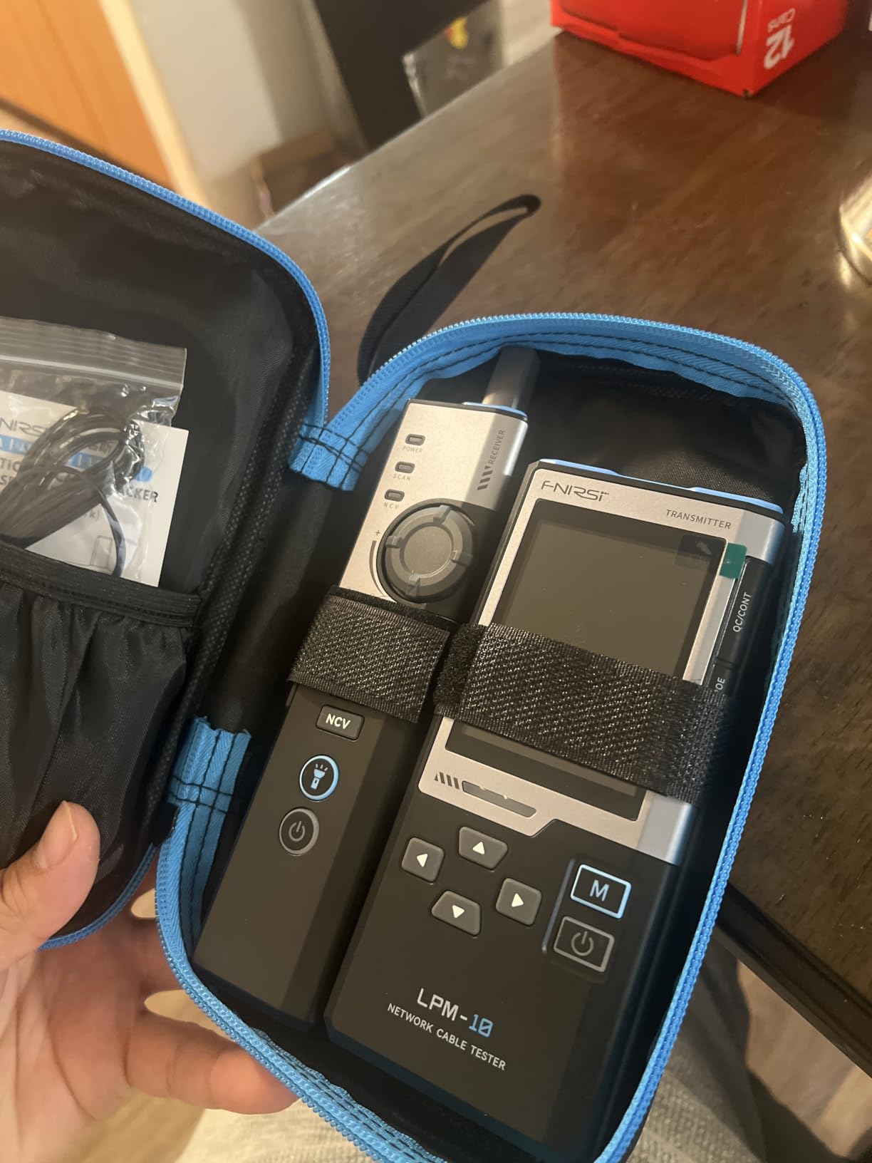 FNIRSI LPM-10A Network Cable Tester Kit, for CAT5 CAT5e CAT6 RJ11 RJ45 | Wire Tracer & Cable Toner with Wiremap, PoE, NCV, Length & 10/100/1000M Test for Network Installation & Repair, Rechargeable customer photo 1